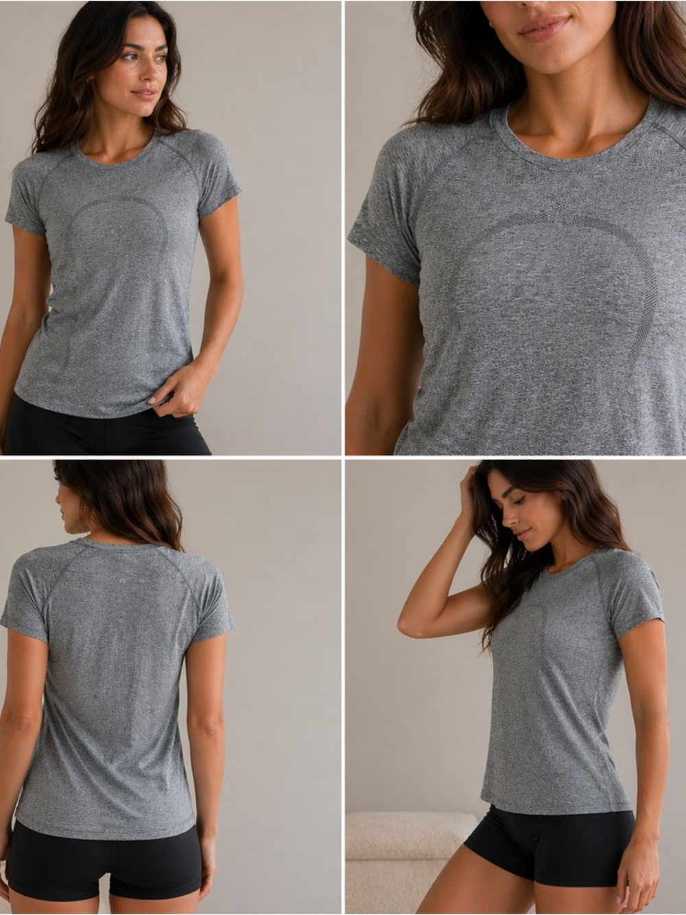 Lululemon Swiftly Tech Short Sleeve 2.0 • Size 12 • Heather Gray